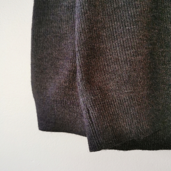 Grey Knit Henley Top - Picture 4 of 9